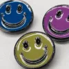 Colorful smiling face badges, metallic texture, cute and fun brooch and pin decoration accessories Application Scenario